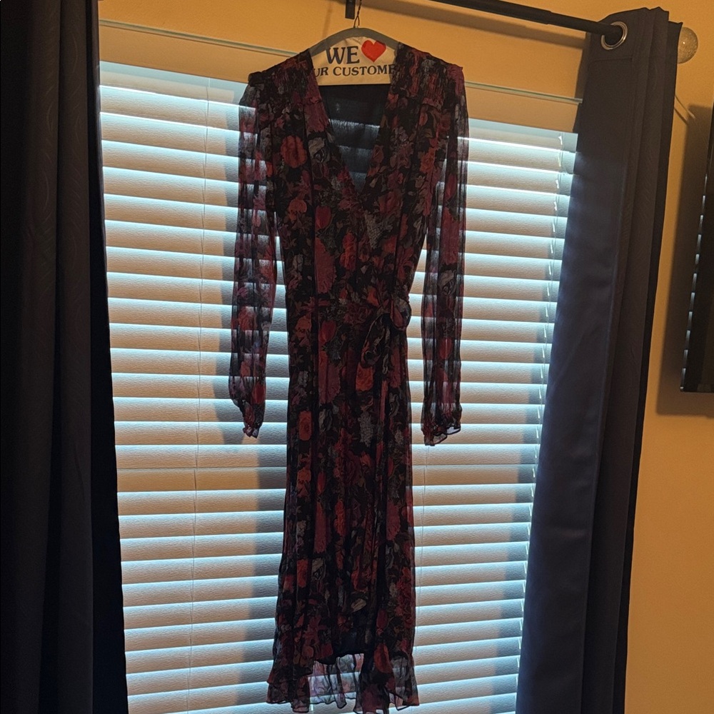 Paige (Sm) Elegant Floral Wrap Dress